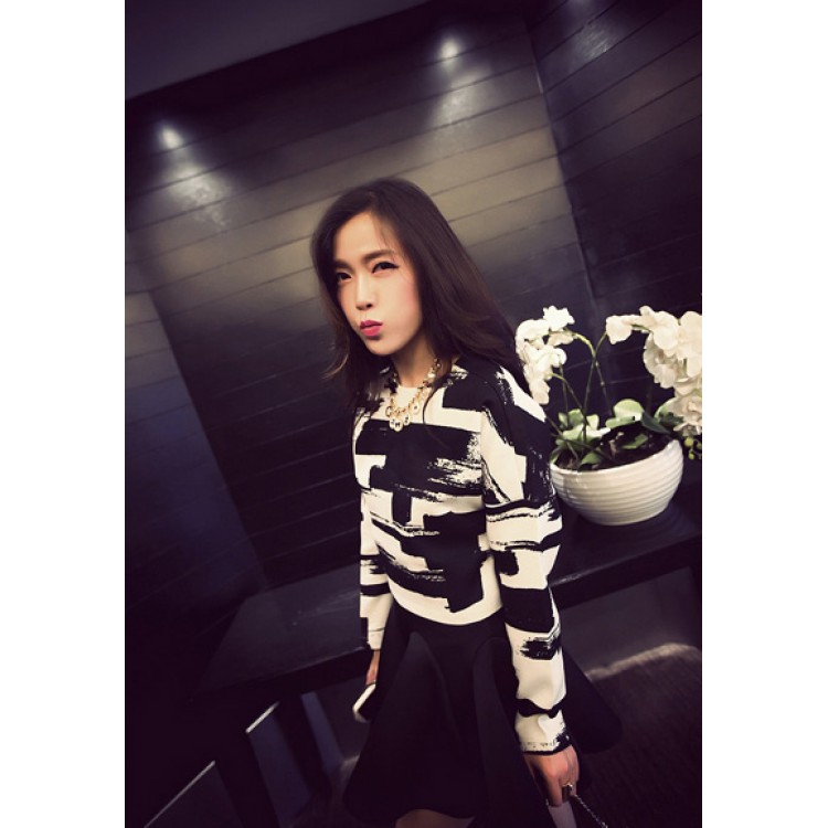 J41430 Gonna bouffant con cerniera laterale-1