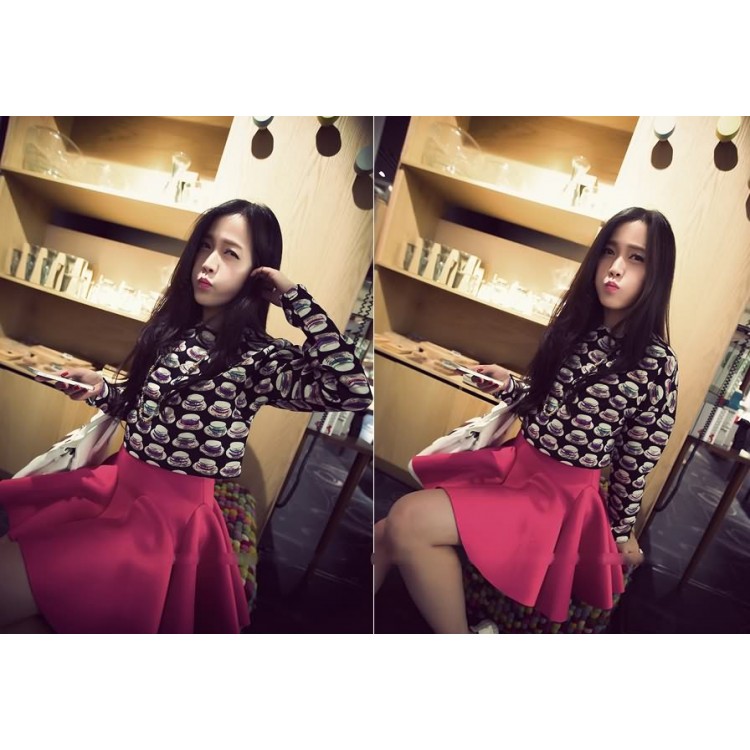 J41430 Gonna bouffant con cerniera laterale-4