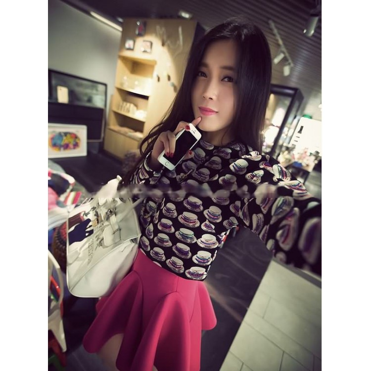 J41430 Gonna bouffant con cerniera laterale-5