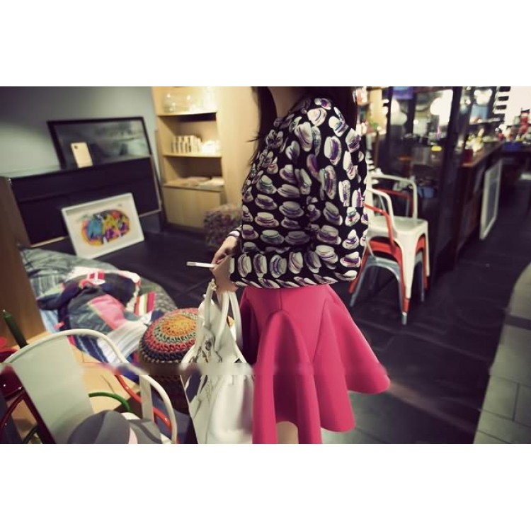 J41430 Gonna bouffant con cerniera laterale-6