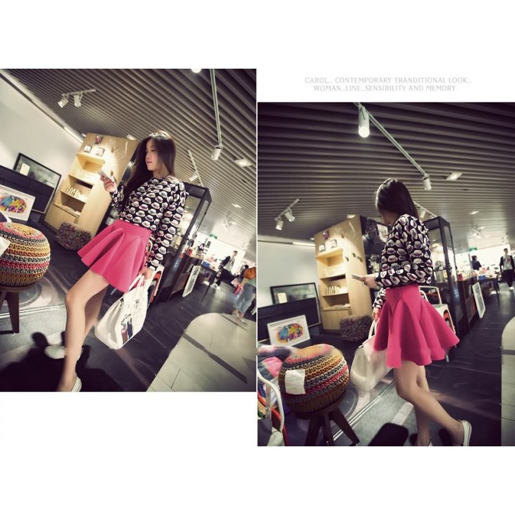 J41430 Gonna bouffant con cerniera laterale-7