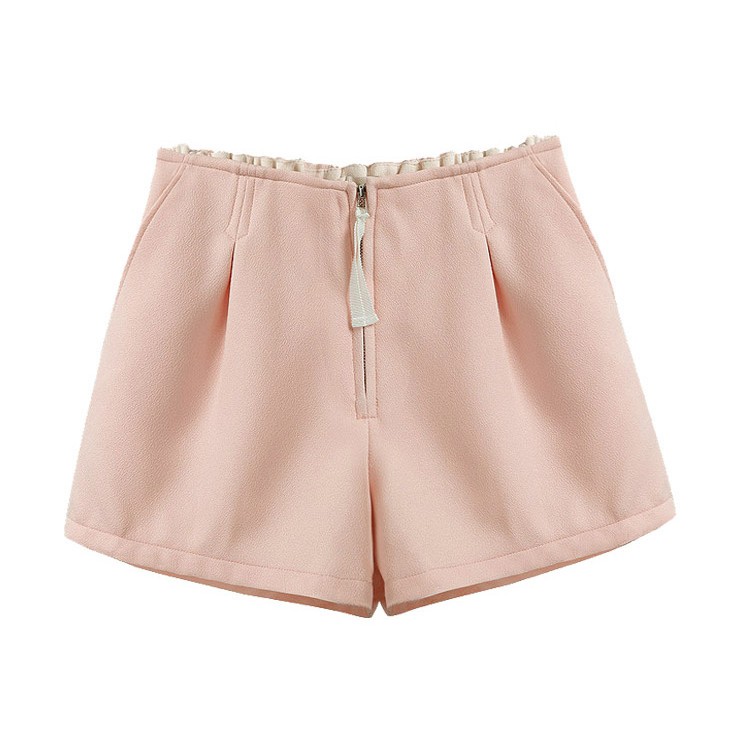 J76405 Completo top e pantaloncini rosa moda Europa-4