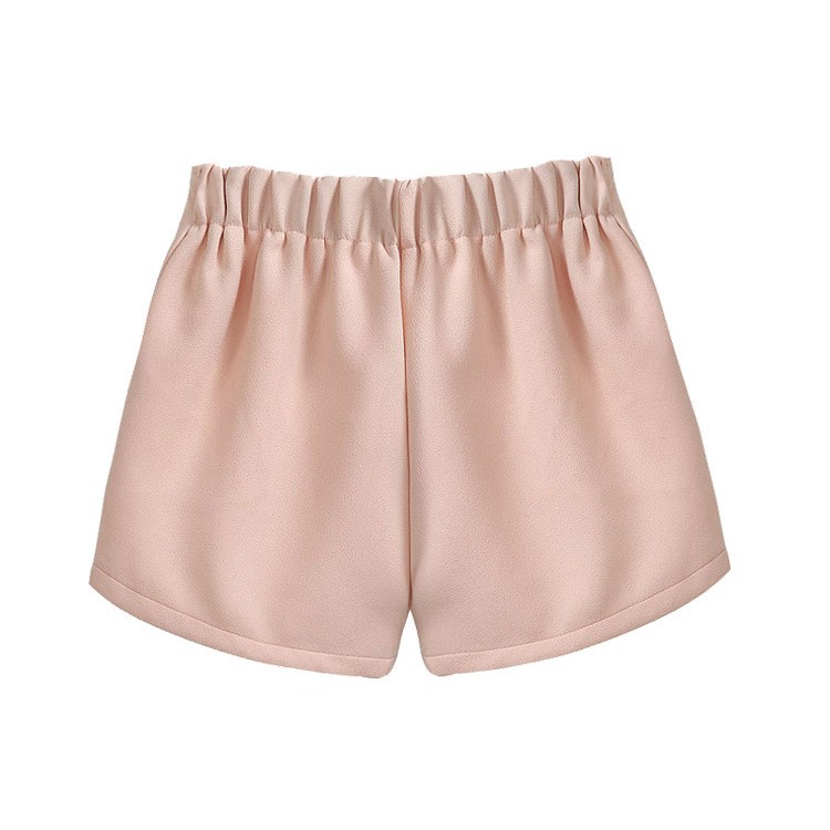 J76405 Completo top e pantaloncini rosa moda Europa-5