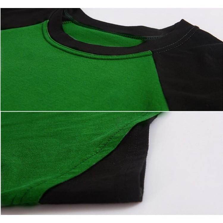 TE1225BNYR T-shirt girocollo irregolare in tinta autunnale-4