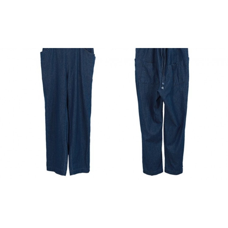 TE1381GJWL Pantaloni in denim con bretelle casual alla moda euramerican-8