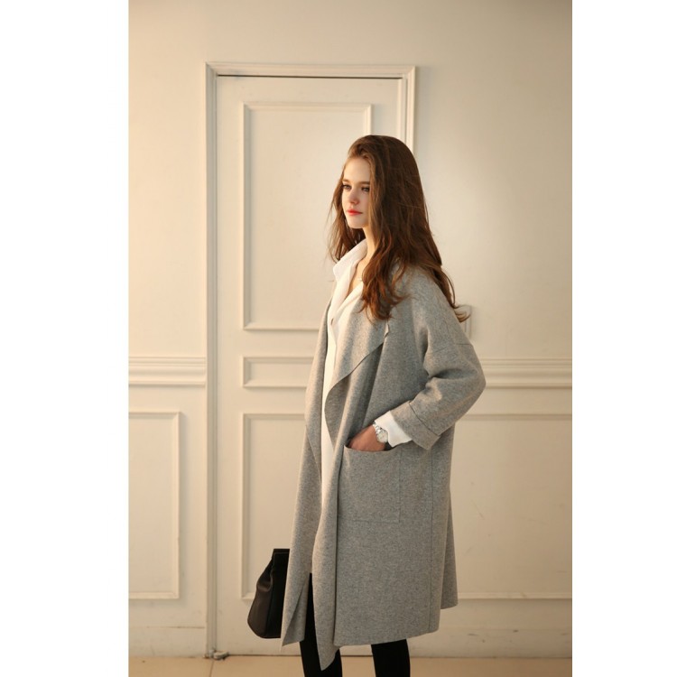 TE1382GJWL Cappotto a vento casual sciolto alla moda europea di nuovo stile con cintura-3