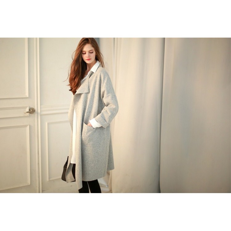 TE1382GJWL Cappotto a vento casual sciolto alla moda europea di nuovo stile con cintura-4