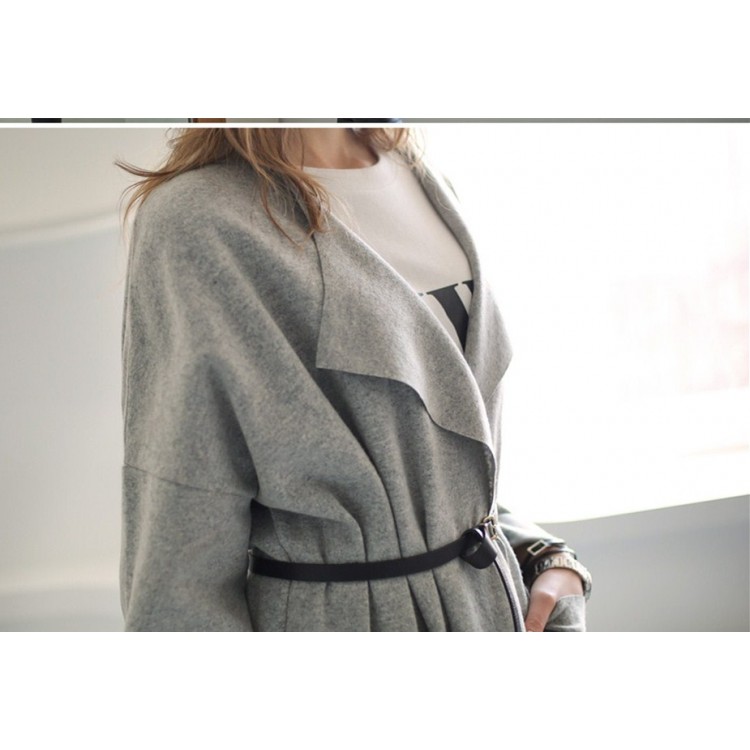 TE1382GJWL Cappotto a vento casual sciolto alla moda europea di nuovo stile con cintura-7