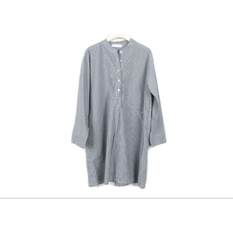 TE1392GJWL Abito coreano alla moda, casual, allentato, con colletto alla coreana-5