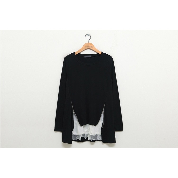 TE1403GJWL T-shirt coreana con abbinamenti di colori casual-8