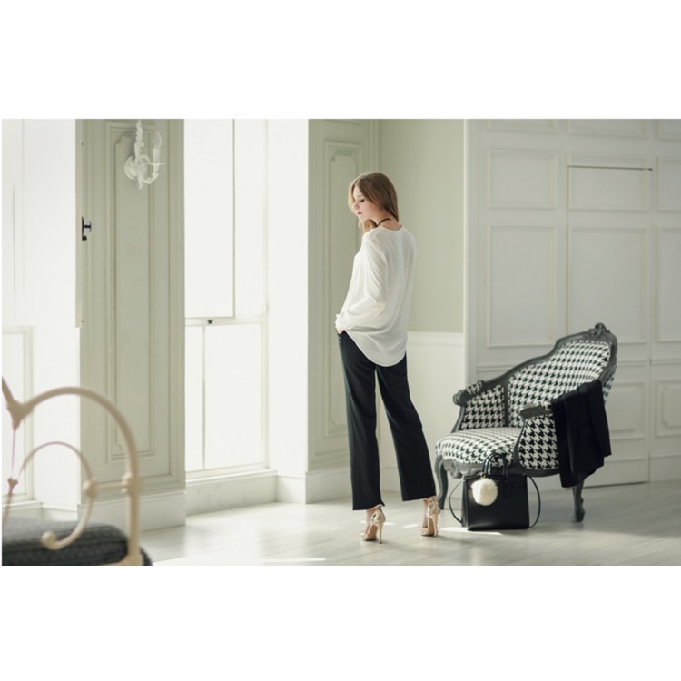 TE1404GJWL Camicia casual Euramerican fashion con scollo a V irregolare-3