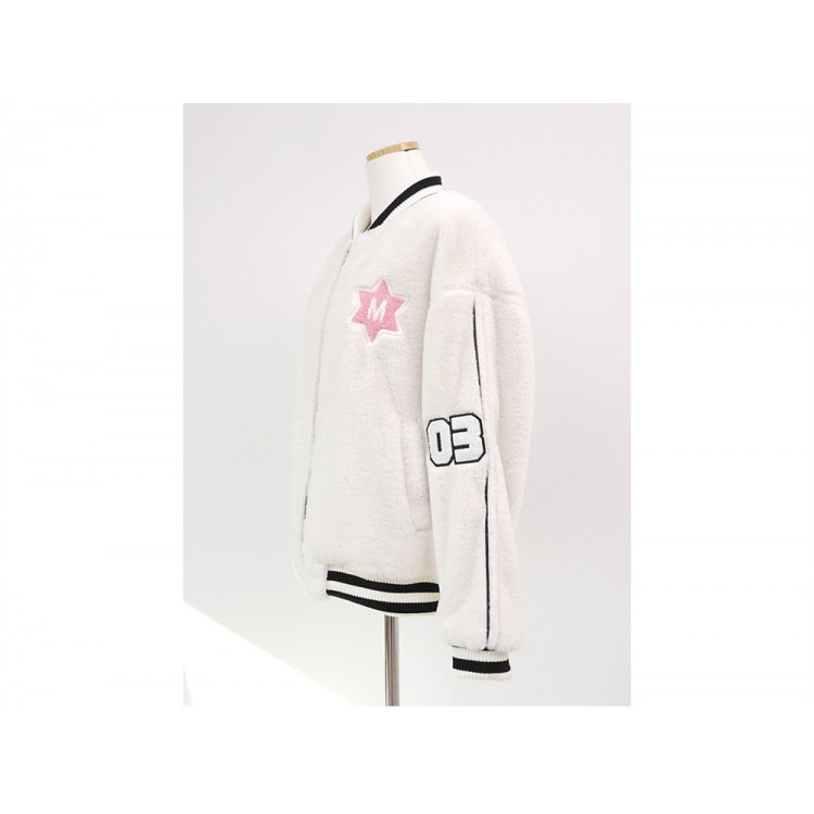 TE1411GJWL Cappotto fuzz con colletto a righe ricamate e moda coreana di nuovo stile-7