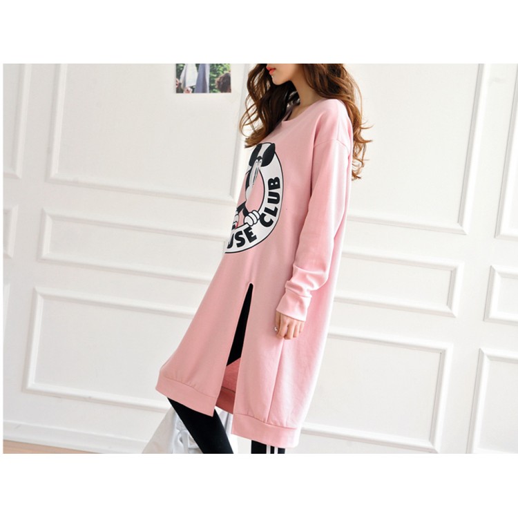 TE1506GJWL T-shirt lunga comoda, comoda, con stampa di cartoni animati joker-3