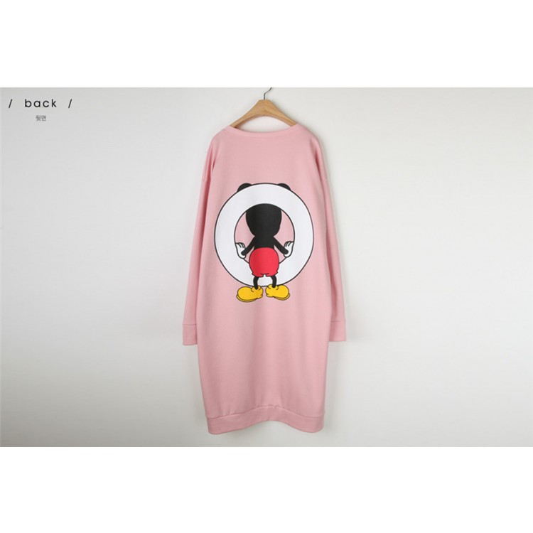 TE1506GJWL T-shirt lunga comoda, comoda, con stampa di cartoni animati joker-7