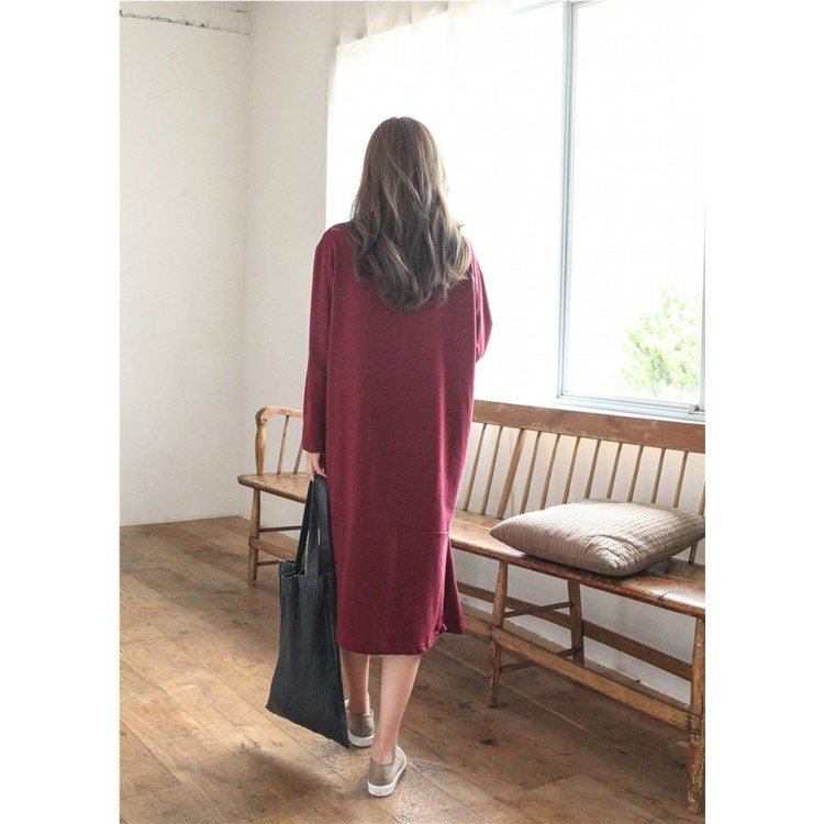 TE1510GJWL Abito lungo a coda di pesce con sciarpa abbinata ai colori alla moda-1