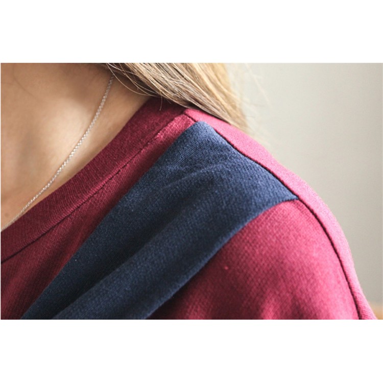 TE1510GJWL Abito lungo a coda di pesce con sciarpa abbinata ai colori alla moda-6