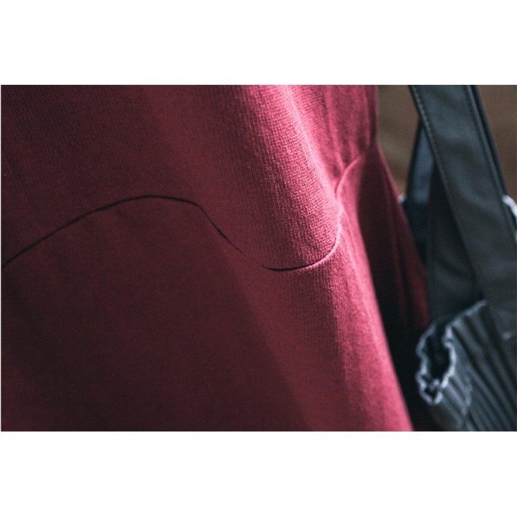 TE1510GJWL Abito lungo a coda di pesce con sciarpa abbinata ai colori alla moda-8