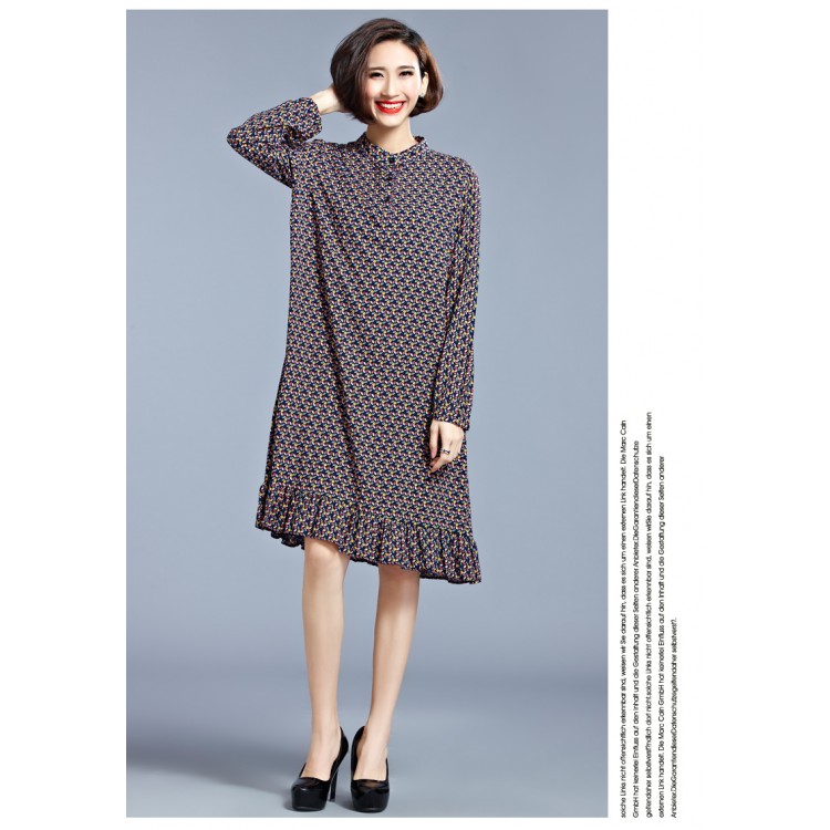 TE1550XEKJ Abito ampio ampio con balze tremanti-3