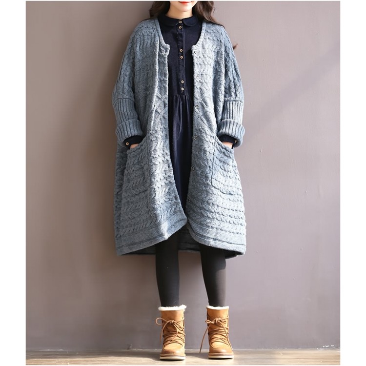 TE1662MLCS Abito ampio in velluto a coste vintage foresta-6