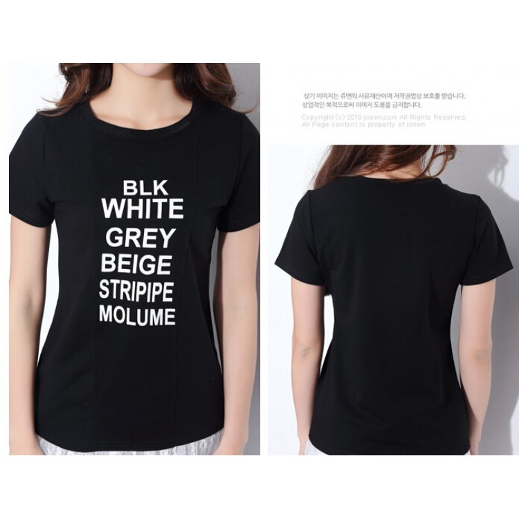 TE2109HM T-shirt in cotone a maniche corte con stampa di lettere-6