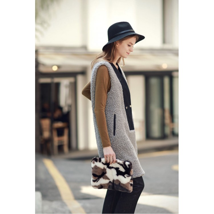 TE2145ALFS Cappotto lungo senza maniche caldo alla moda europea-4