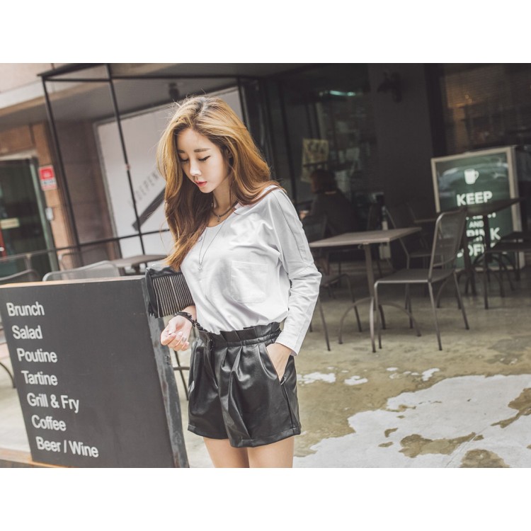 TE2151ALFS T-shirt pullover bianco puro casual alla moda-2