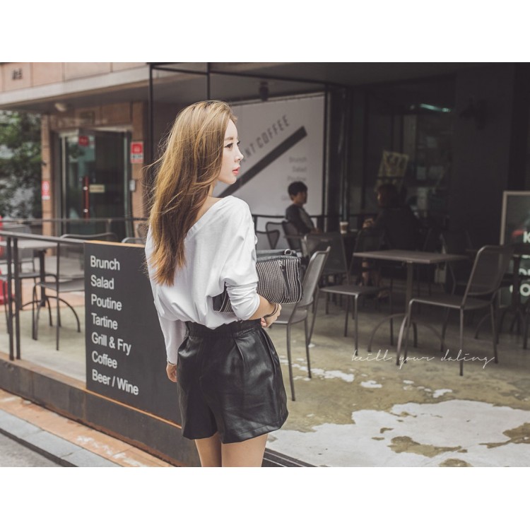 TE2151ALFS T-shirt pullover bianco puro casual alla moda-3