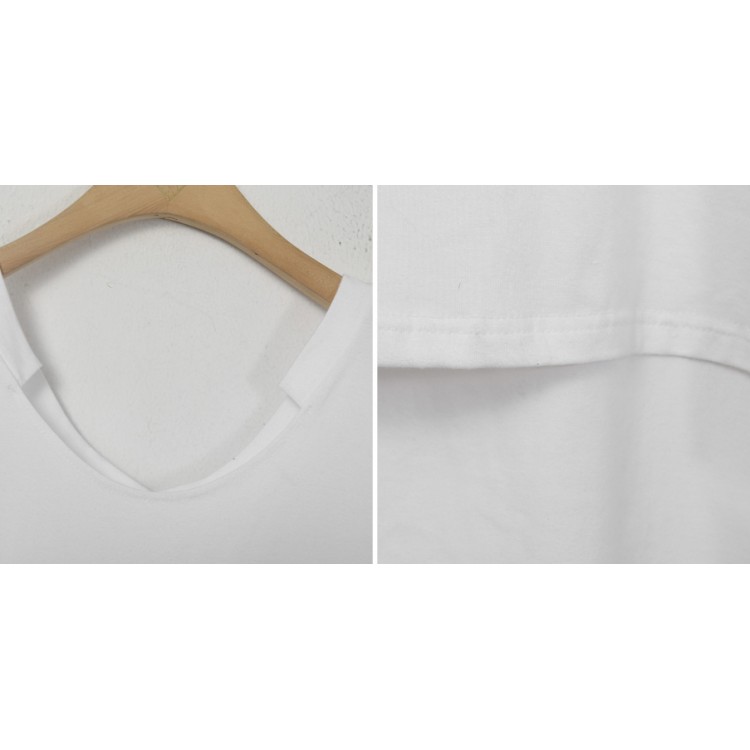 TE2151ALFS T-shirt pullover bianco puro casual alla moda-6