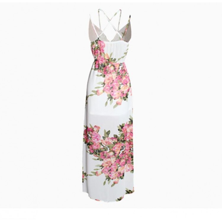 TE216WTY Abito da brivido sexy con scollo a V profondo e schiena scoperta-1