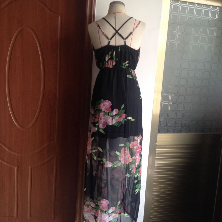 TE216WTY Abito da brivido sexy con scollo a V profondo e schiena scoperta-3