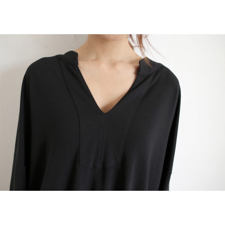 TE2176ALFS T-shirt lunga jolly ampia e comoda alla moda primaverile-5