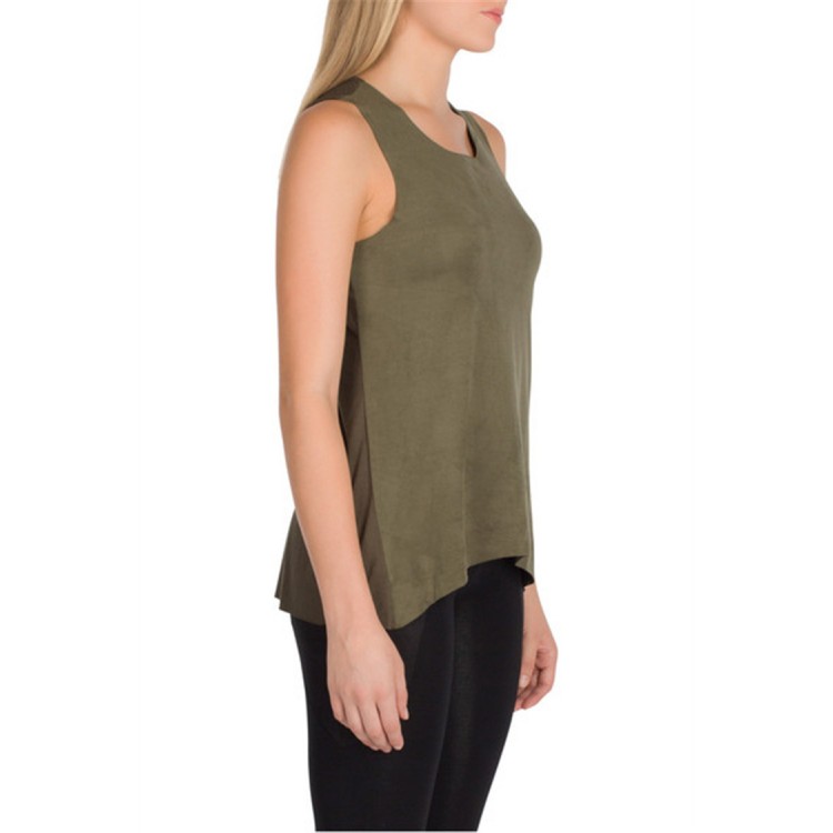 TE2282XYD T-shirt senza maniche con giunzione a colori a contatto di vendita calda di moda europea-3