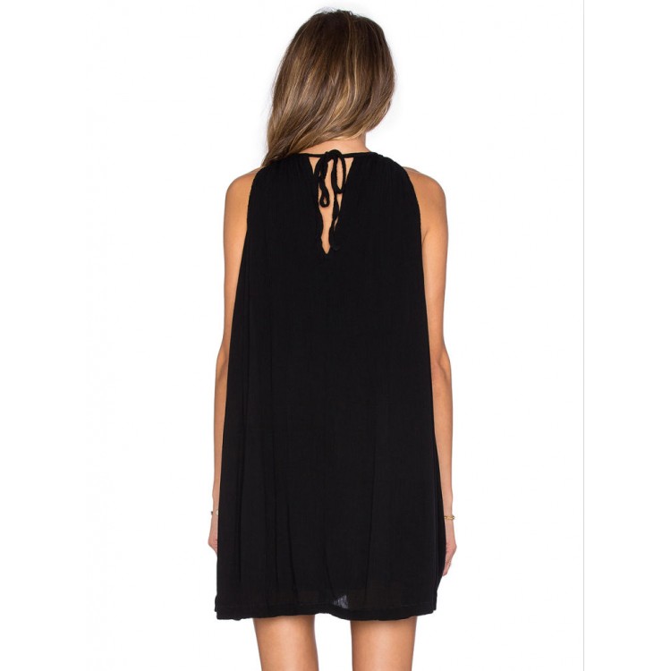 TE3019YZS Abito sexy euramerican in stile dolce senza maniche con allacciatura allacciatura sul retro-1