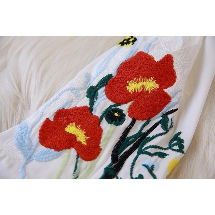 TE3131JJOM Top con cerniera obliqua con maniche ricamate moda primaverile-6