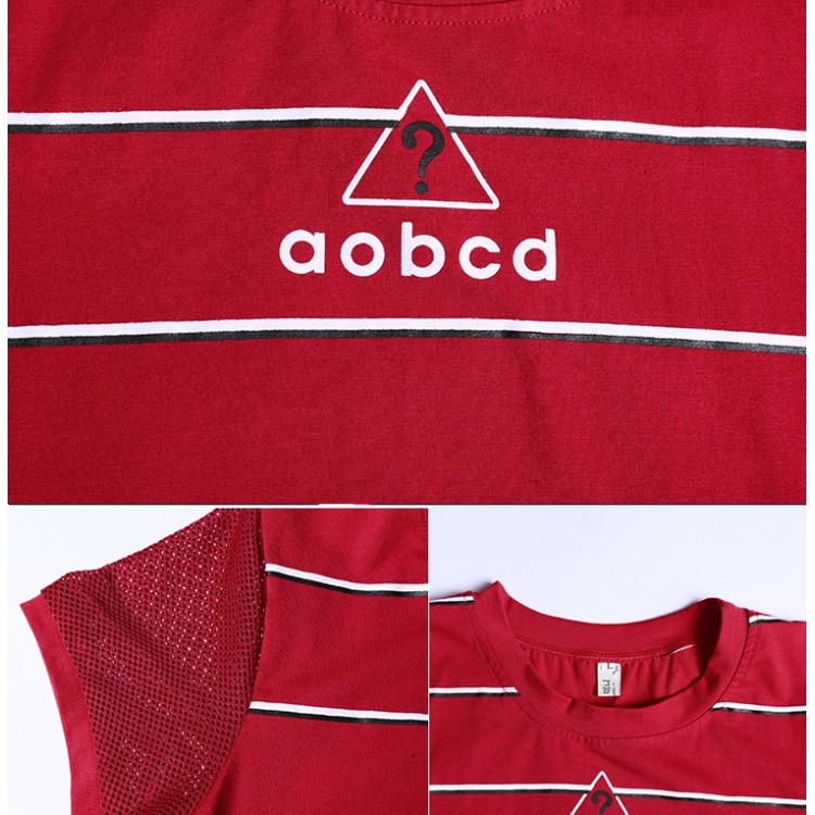 TE353YMN Tuta sportiva casual con top a righe-8