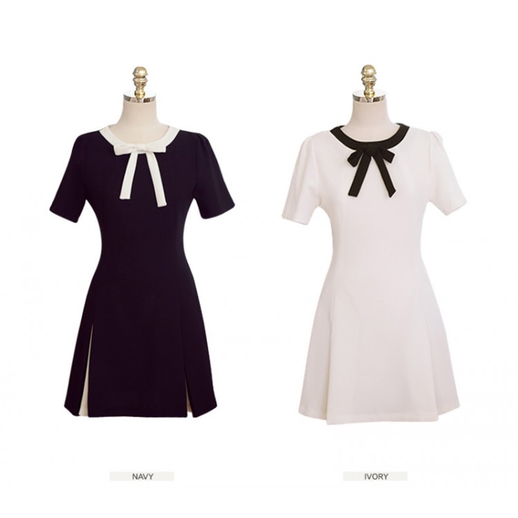 TE3915 Abito alla moda coreana sexy con allacciatura sulle spalle e spalle scoperte-4