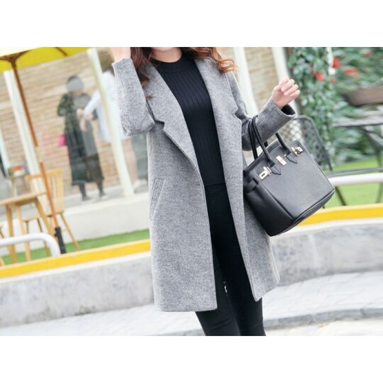 TE3925MY Cappotto trendy in lana modello cocoon alla moda coreana-1