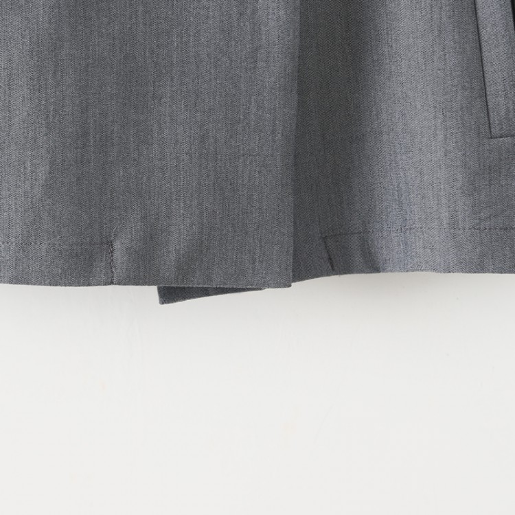 TE5219UGLY Cappotto gilet slim color puro con risvolto moda europeo-5