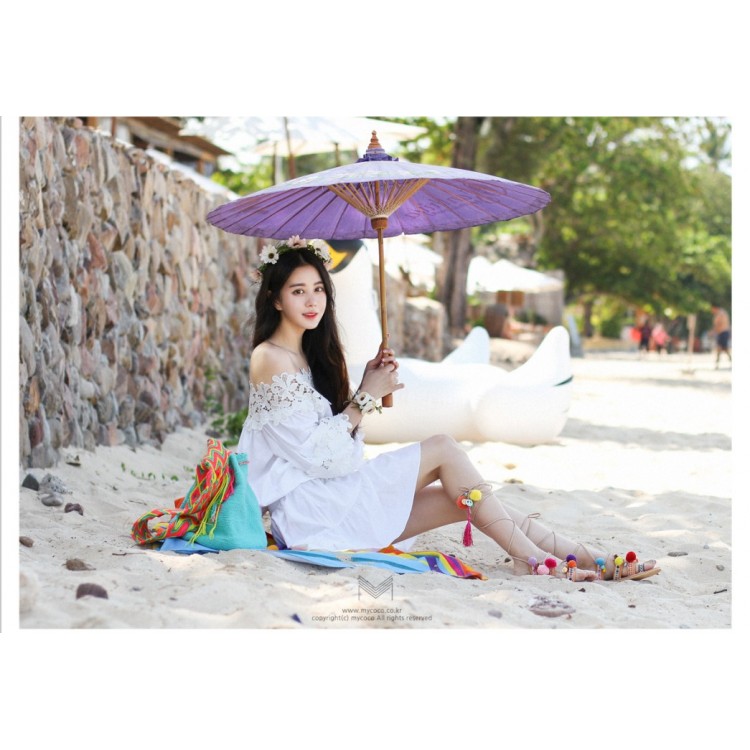 TE5771JZYS Abito taglie comode con scollo a barchetta in pizzo-2