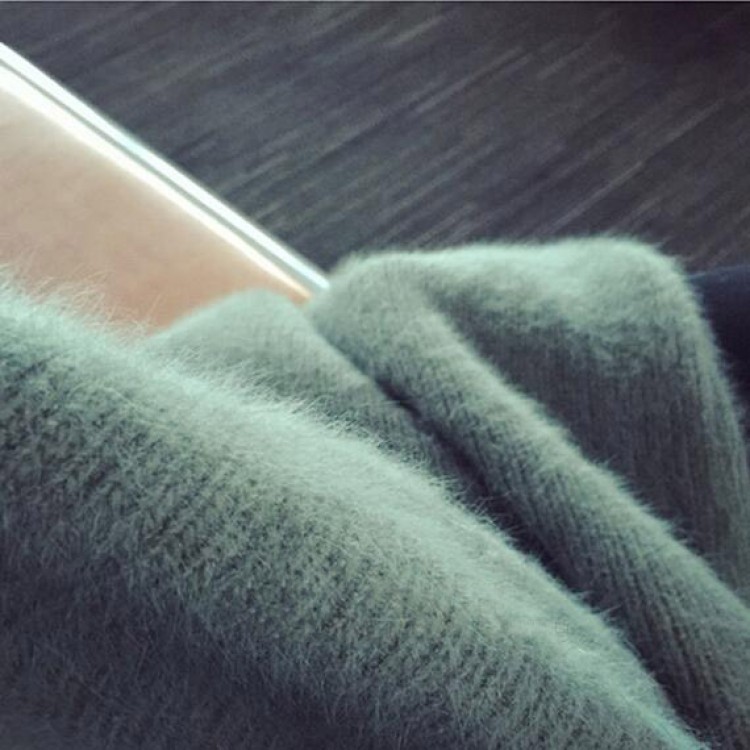 TE6035XHHB Maglione ampio lavorato a maglia con maniche a pipistrello-6