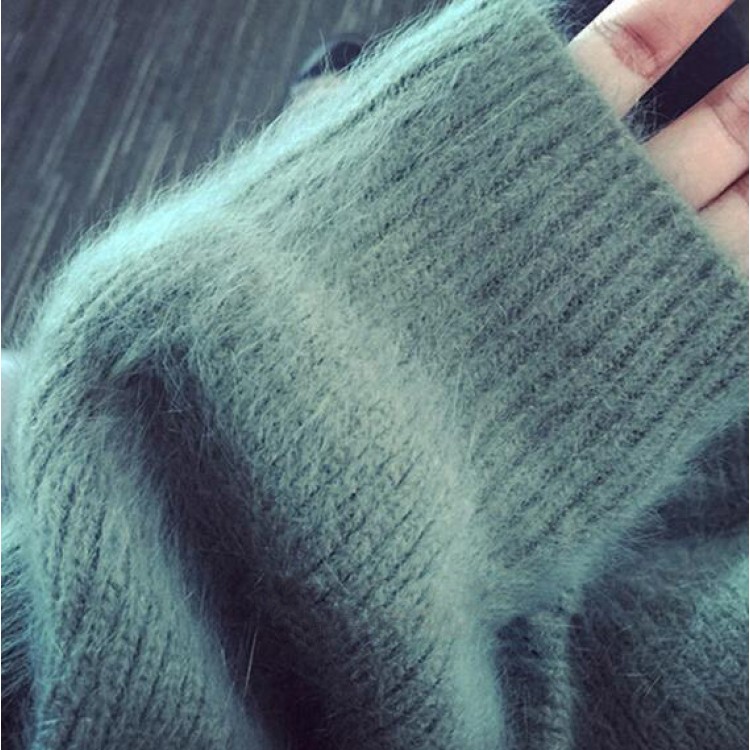 TE6035XHHB Maglione ampio lavorato a maglia con maniche a pipistrello-7