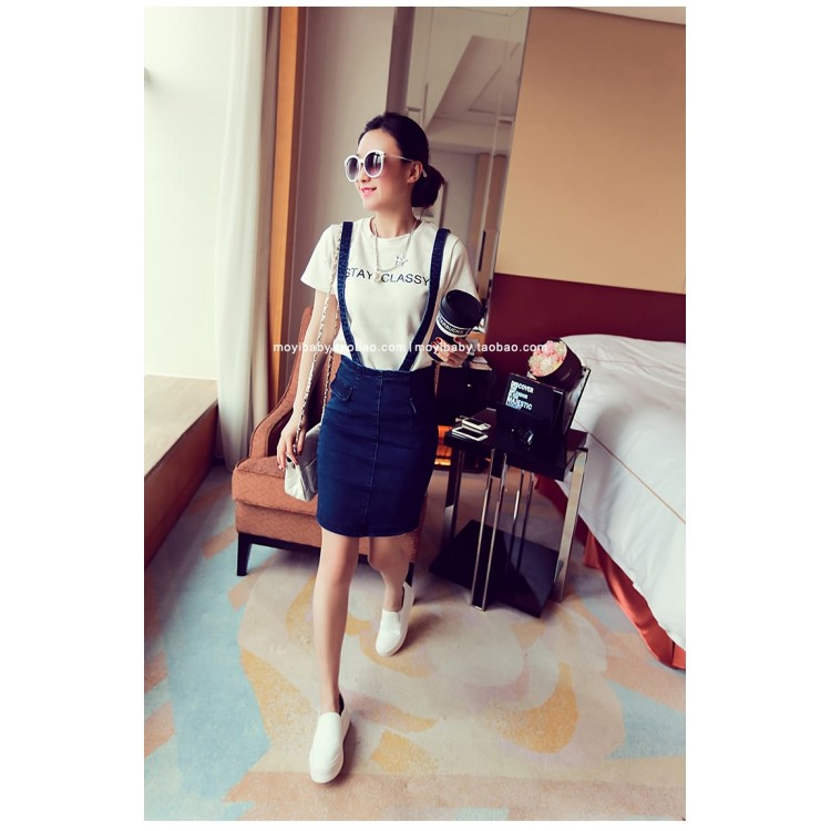 TE6232ZC Gonna con reggicalze in denim stile vivace alla moda coreana-2