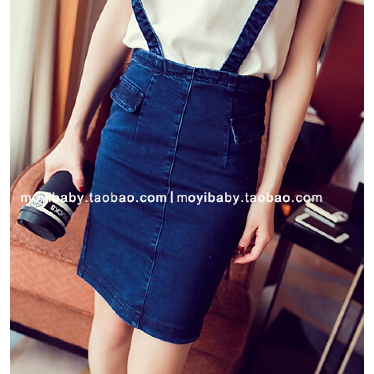 TE6232ZC Gonna con reggicalze in denim stile vivace alla moda coreana-3