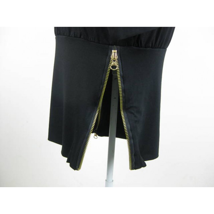 TE6304YYM Abito ampio e attillato sui fianchi con cerniera a pipistrello-4