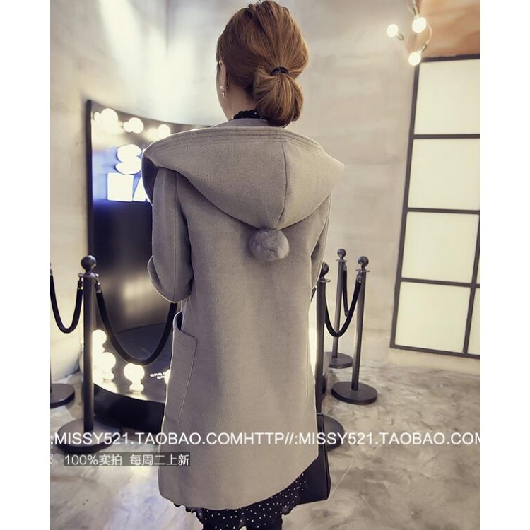 TE6317MN Cappotto tascabile alla moda coreana con cappuccio-5