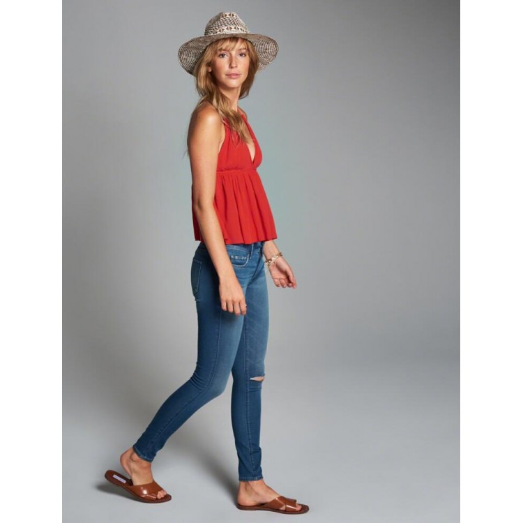 TE6422YZS Top sexy senza schienale con scollo a V e tracolla regolabile in stile europeo-6