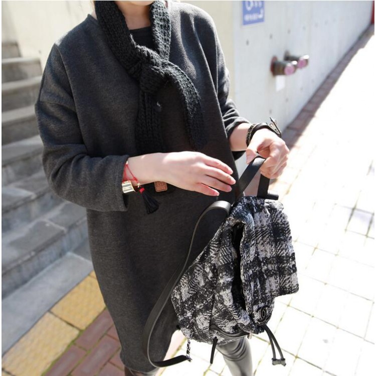 TE6488YZS Felpa pullover alla moda di grandi dimensioni addensata alla moda coreana-6