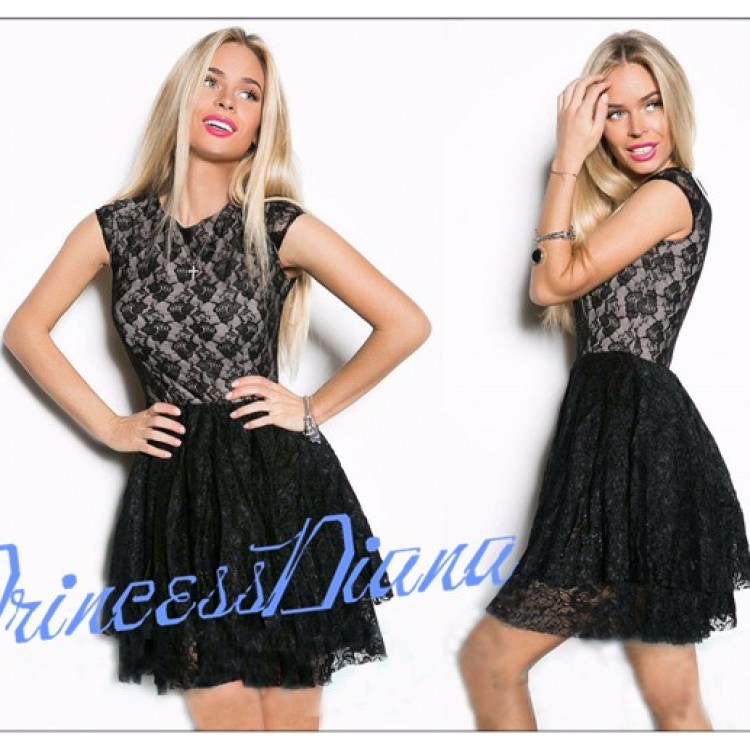 TE65126YWQS Abito in vita sottile alla moda in pizzo nuovo stile-4