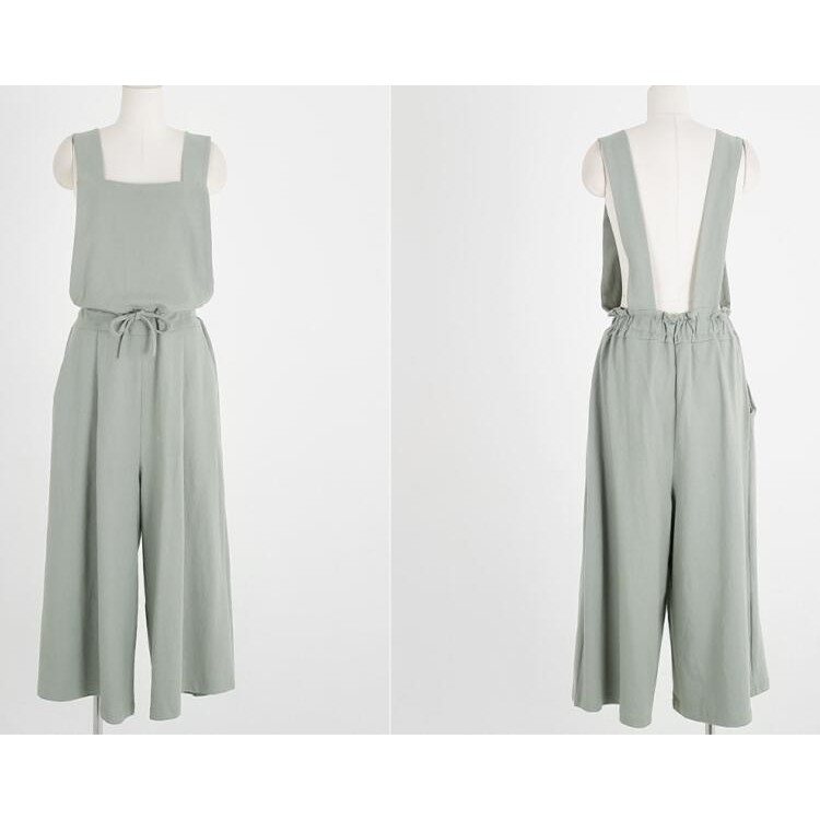 TE6514YZS Tuta in velluto a coste con reggicalze e gamba ampia a vita sottile-6