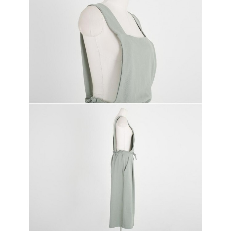 TE6514YZS Tuta in velluto a coste con reggicalze e gamba ampia a vita sottile-7